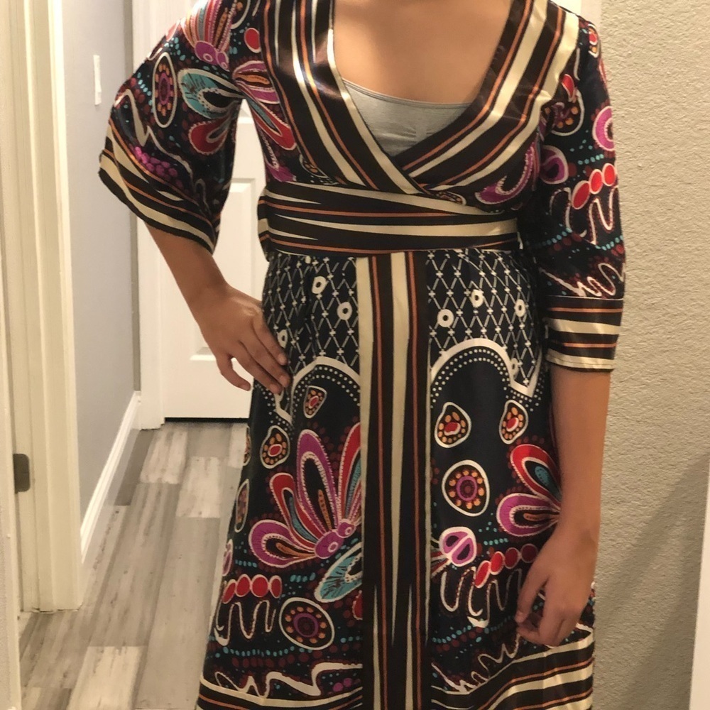 Gorgeous print kimono dress